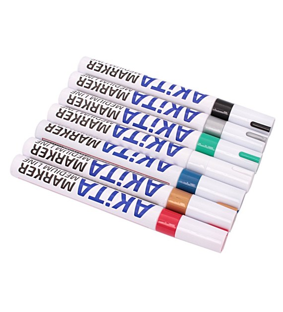 Marker budowlany lakierowy olejny zielony