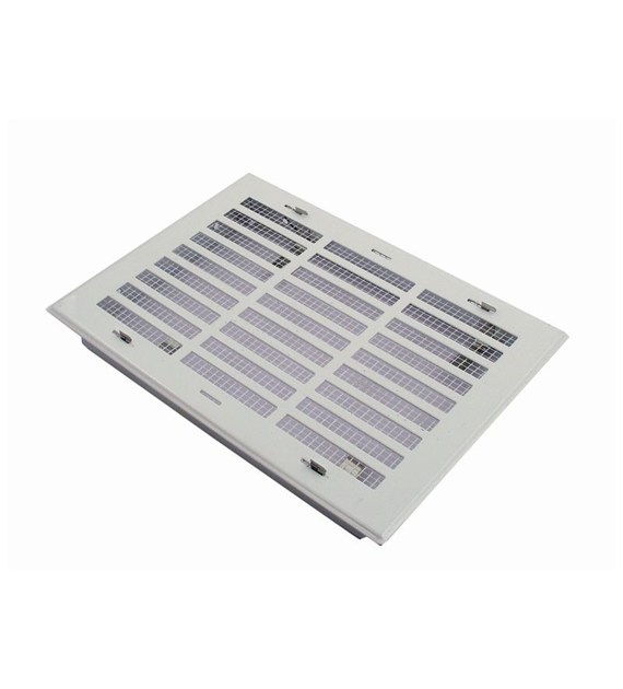 Kratka wentyl metal z ramką 14x14 prosta biała B