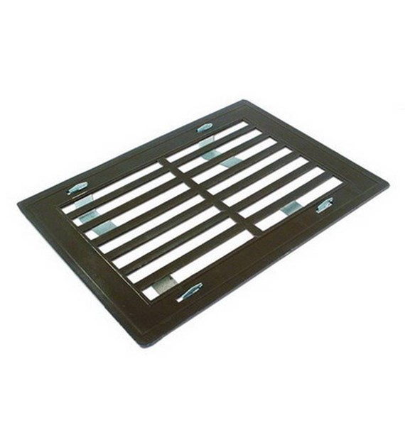 Kratka wentylacyjna std z wąsami 14x14 plast biała