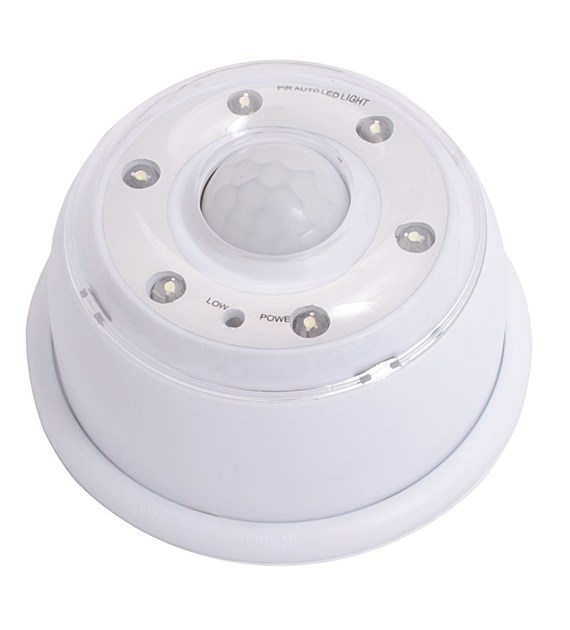 Lampka z czujnikiem ruchu 6 LED regulacja, bat
