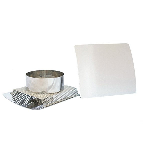 Kratka wentylacyjna 14x17 na rurę 100mm satyna