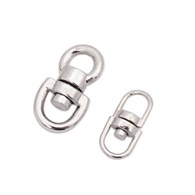 Okrętka krętlik obrotowy niklowany 31mm (12mm)