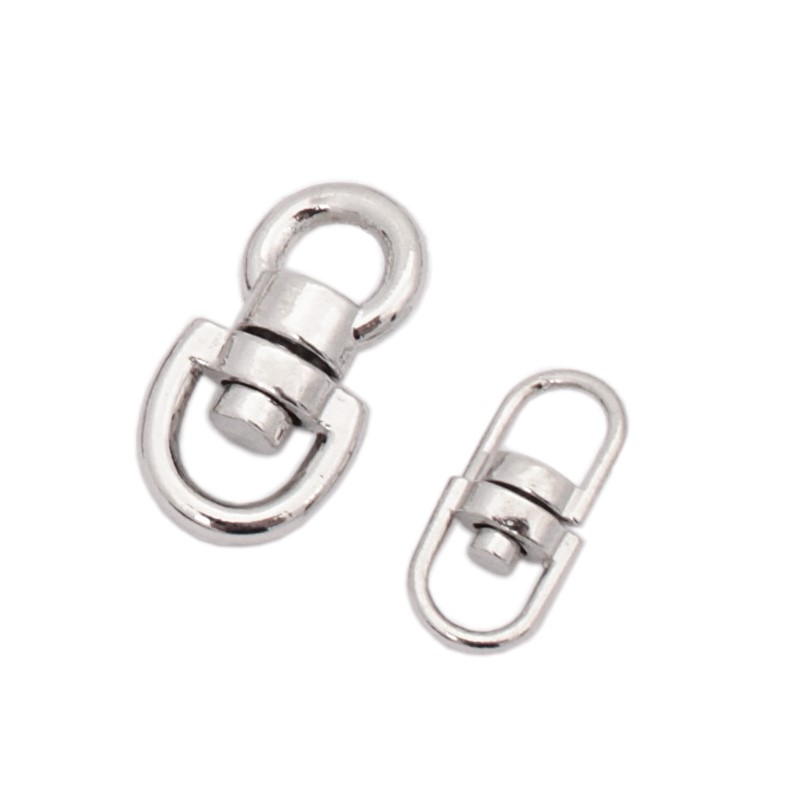 Okrętka krętlik obrotowy niklowany 31mm (12mm)