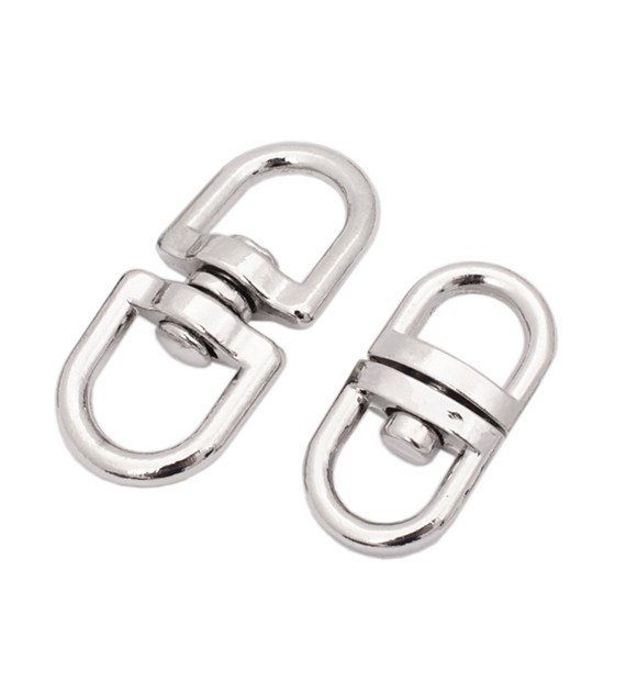 Okrętka krętlik obrotowy niklowany 40mm (13mm)