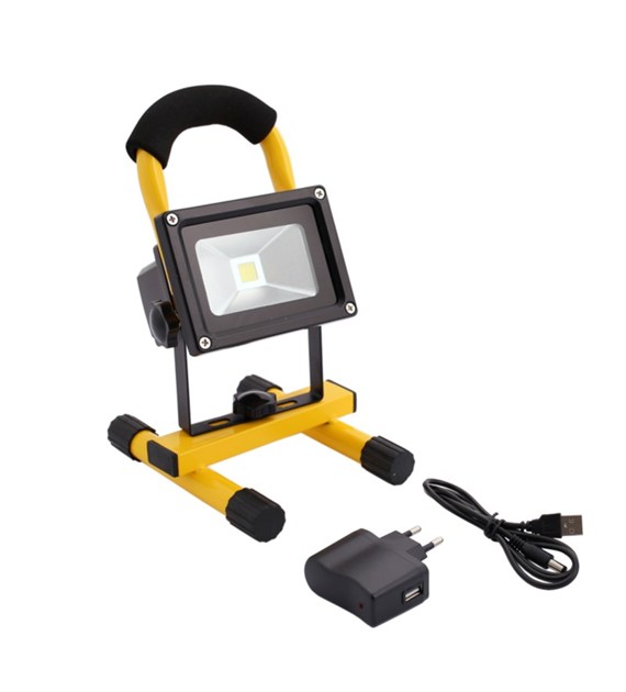 Naświetlacz LED COB przenośny ładowalny 10W PRO+
