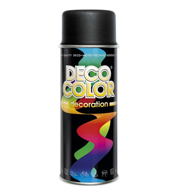 Lakier spray Deco 400ml RAL 9005 czarny mat