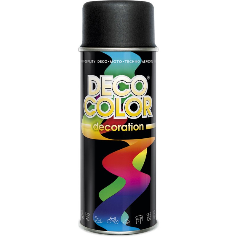 Lakier spray Deco 400ml RAL 9005 czarny mat