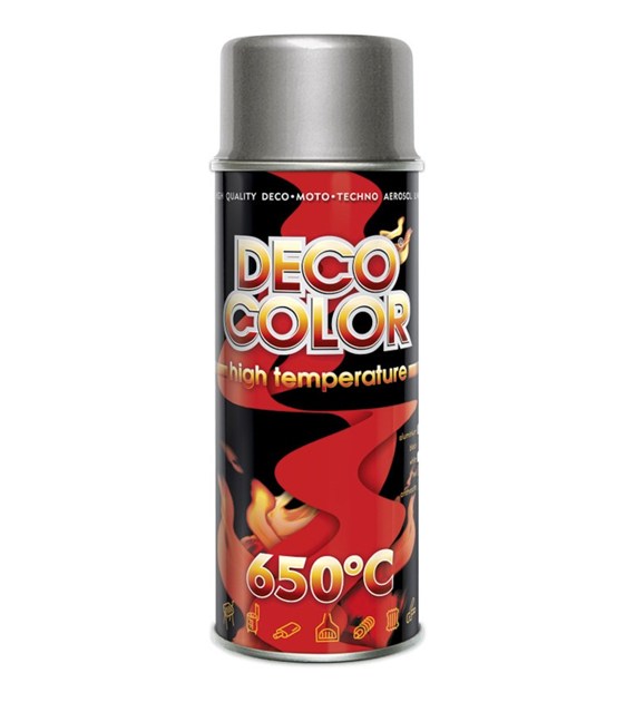 Lakier spray Deco 400ml żaroodporny aluminium