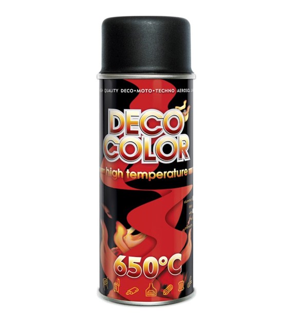 Lakier spray Deco 400ml żaroodporny czarny LCZ*