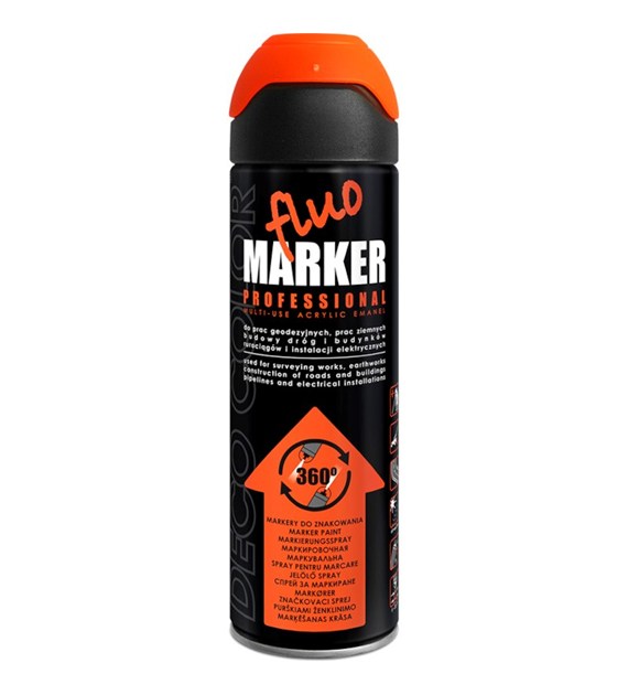 Lakier Fluomarker do znakowania 500ml pomarańczowy