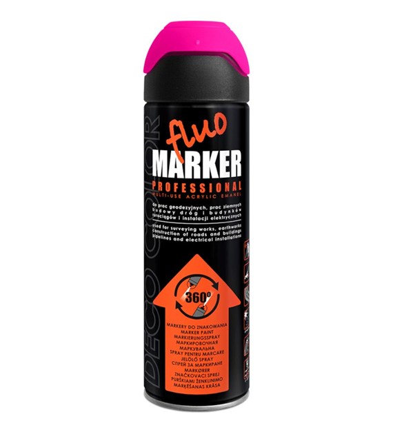 Lakier Fluomarker do znakowania 500ml różowy