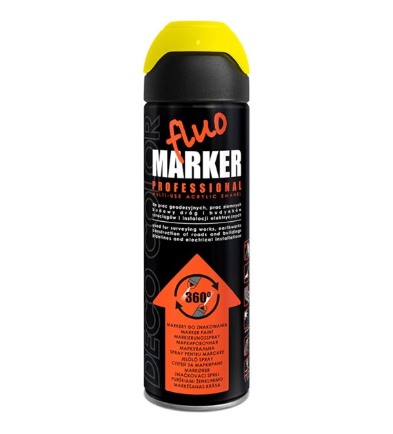 Lakier Fluomarker do znakowania 500ml żółty