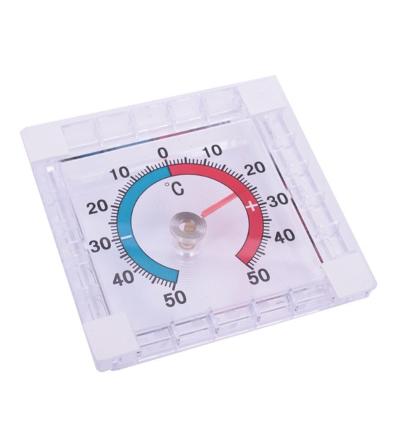 Termometr przyklejany na szybę kwadratowy