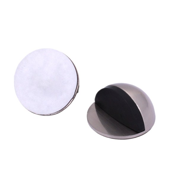 Odbojnik metalowy samoprzylepny 45/24mm srebrny za
