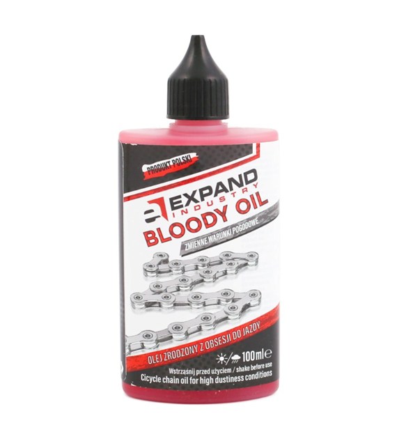 Smar olej do łańcucha na zmienne warunki CZERWONY