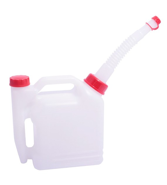 Kanister plastikowy+lejek  1+0.4L dwukomorowy