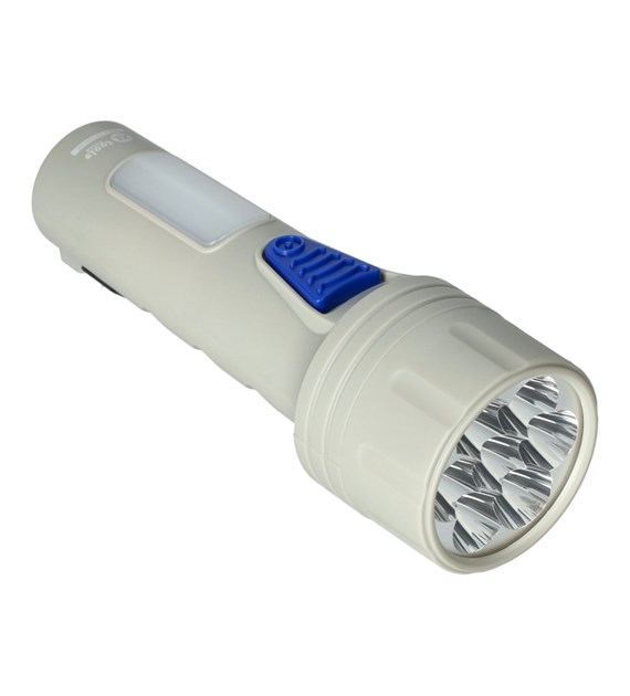Latarka akumulatorowa 5 LED + reflektor boczny