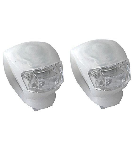 Lampka rowerowa silikon zestaw 2szt cobra
