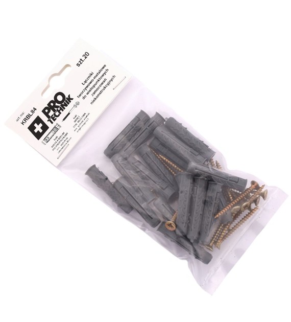 Kołki rozp uniwersalne  8x40 wkręt blister-20szt