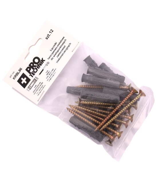 Kołki rozp uniwersalne  8x60 wkręt blister-12szt