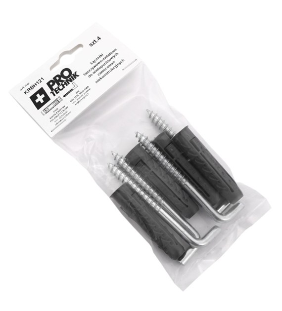 Kołki rozp uniw hak prosty  6mm blister-10szt