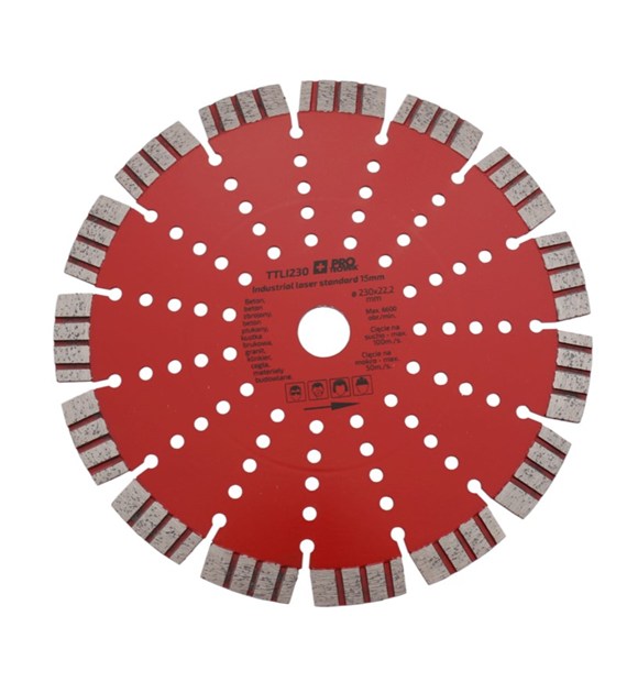 Tarcza diamentowa LASER 230mm 15mm INDUSTRIAL+