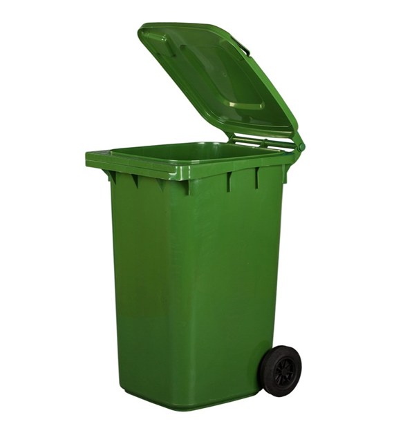 Kosz pojemnik na śmieci 240L zielony