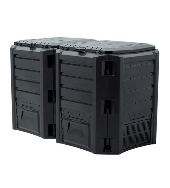 Kompostownik 800L COMPOGREEN 135x72x82.5 czarny