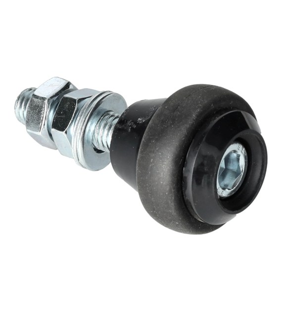 Rolka prowadząca bramy fi 43mm z gumą M12*