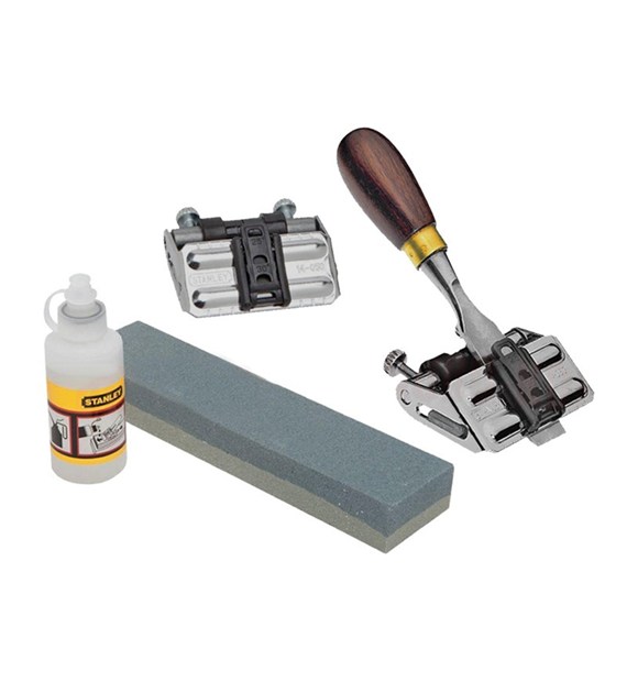 Ostrzałka do dłut STANLEY prowadnica, osełka, olej