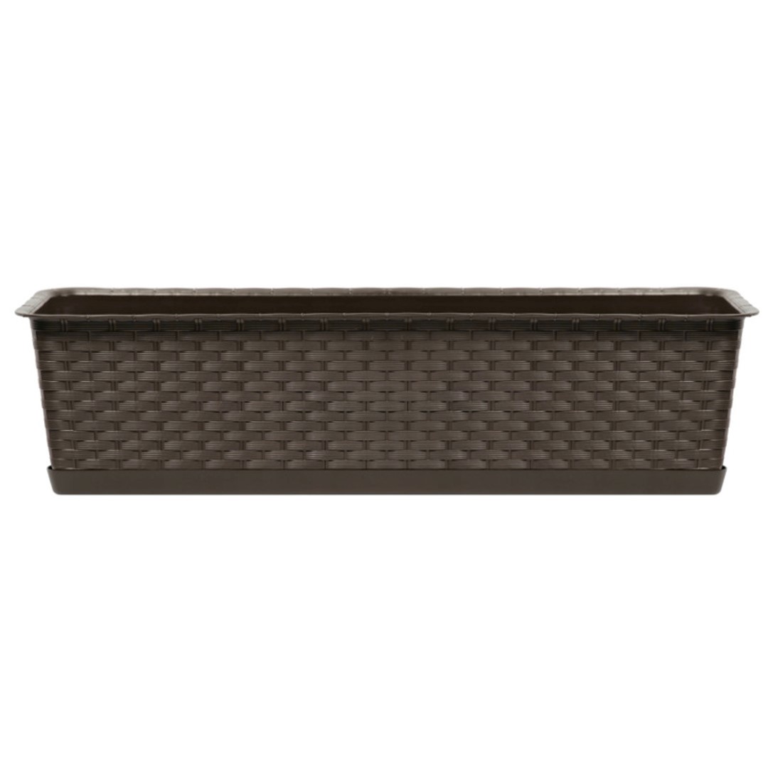 Skrzynka balkonowa RATOLLA 60cm brąz