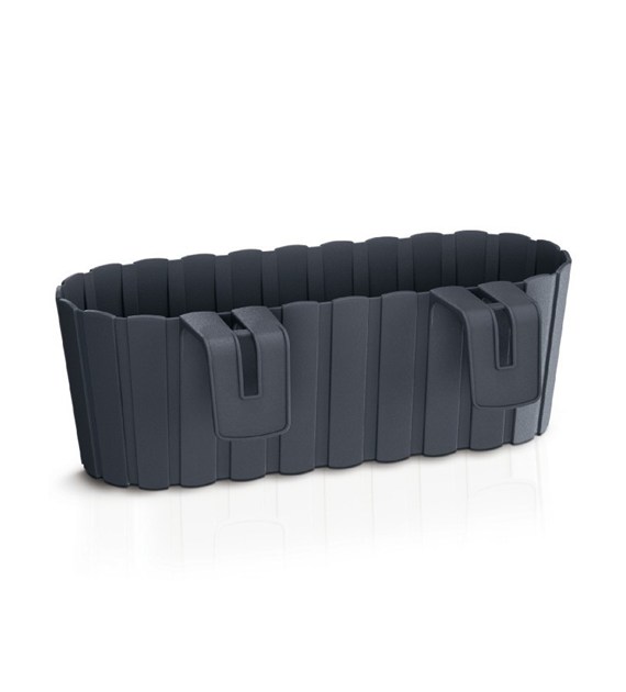 Doniczka na balustradę BOARDEE HOOK 40cm antracyt
