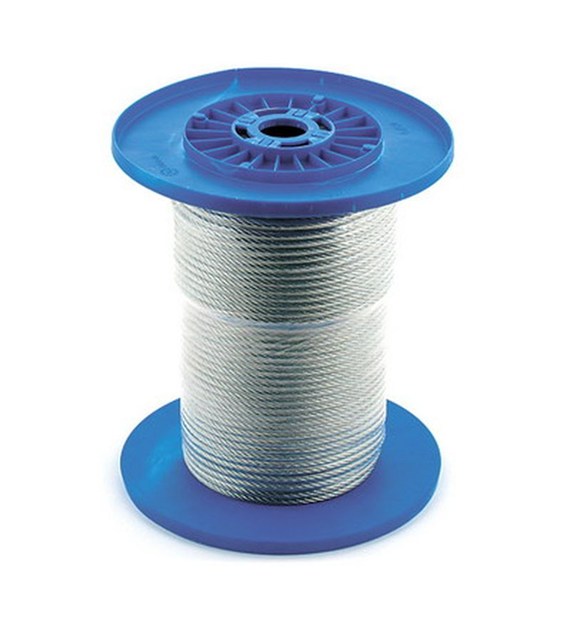 Lina stalowa w osłonie PCV 8mm/4.0mm (1x19) (100m)