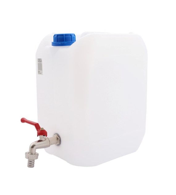 Kanister plastik do wody 30L kran metalowy