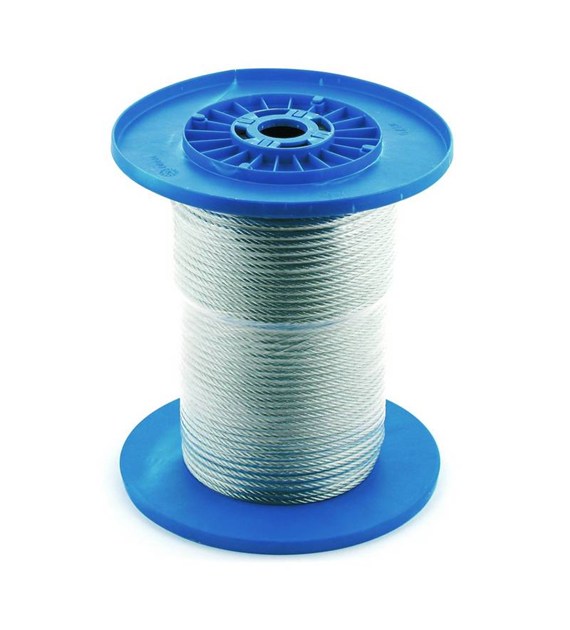 Lina stalowa 12mm(6x37) rolka 100m