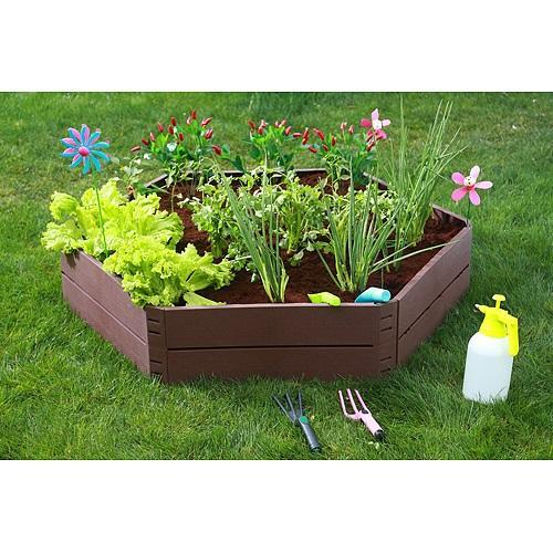 Podwyższona grządka klomb 6cz: 132x25cm skalniak
