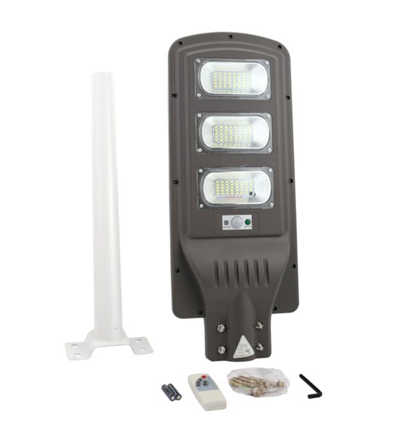 Lampa solarna uliczna z wysięgnikiem czujniki 90W