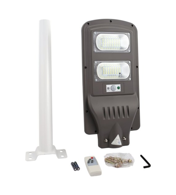 Lampa solarna uliczna z wysięgnikiem czujniki 60W