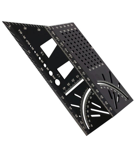 Kątownik stolarski japoński 3D WF-90 aluminiowy