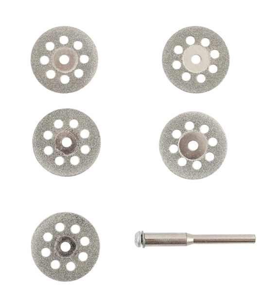 Tarcze diamentowe MINI 6szt (5+trzp)