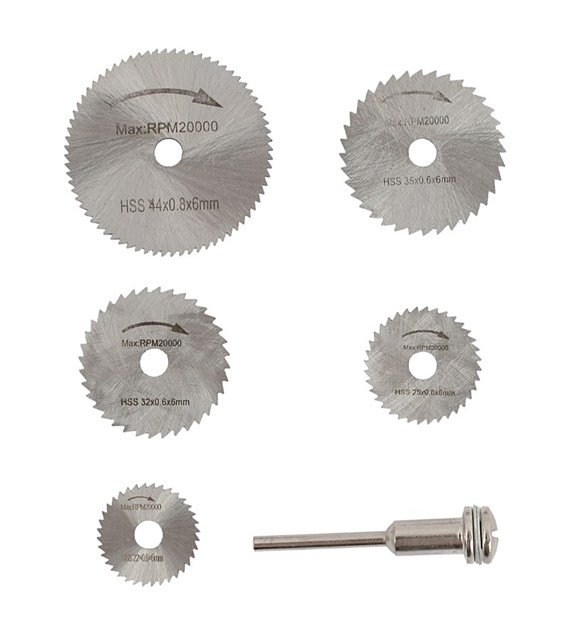 Tarcze MINI 22/25/32/35/44+adapter HSS