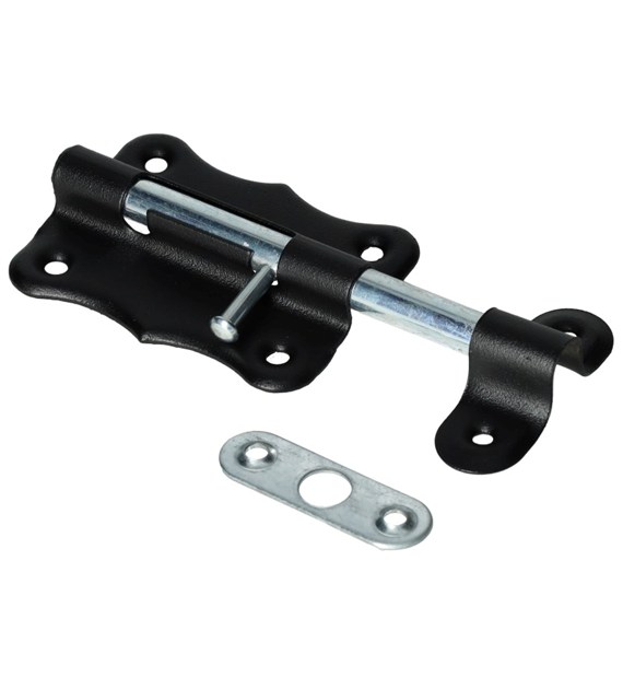 Zasuwka uniwersalna XL  50mm okrągła czarny proszk