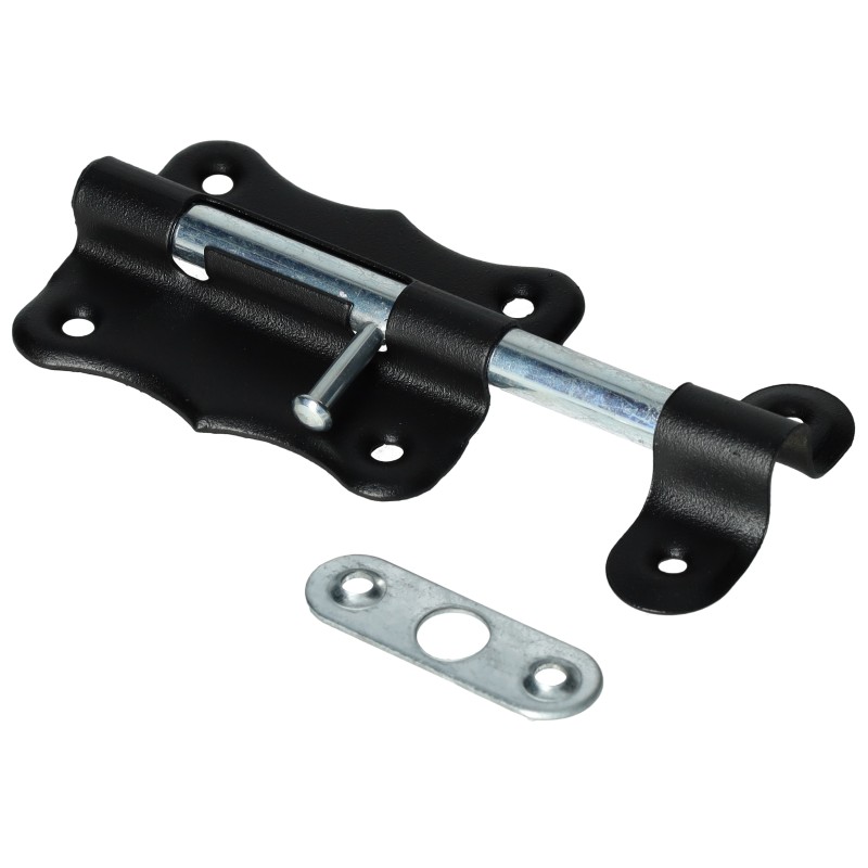 Zasuwka uniwersalna XL  50mm okrągła czarny proszk