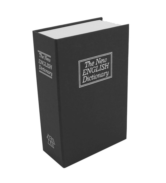 Sejf książka SŁOWNIK ENG 180x115x55 czarny XL