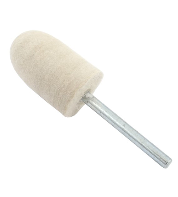Filc polerski na trzpieniu  15x25x6mm stożek