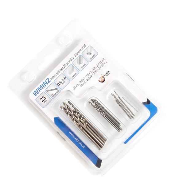 Wiertła MINI 0.5 - 3.0mm zest 25szt
