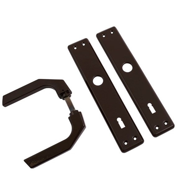 Klamka do zamka bramowego 90klucz czarna T10mm