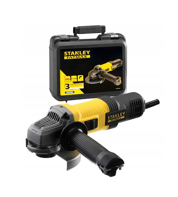 FATMAX Szlifierka kątowa 125mm 850W w.start walizk