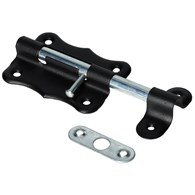 Zasuwka uniwersalna XL  75mm okrągła czarny lakier