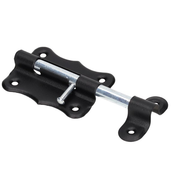Zasuwka uniwersalna XL  40mm okrągła czarny lakier